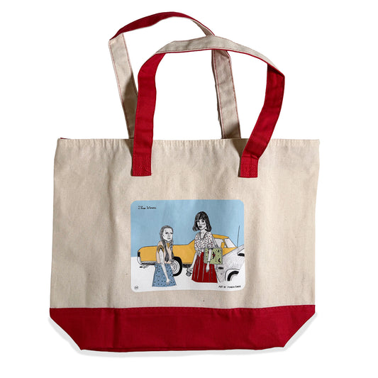 3 Women Zipper Tote Bag
