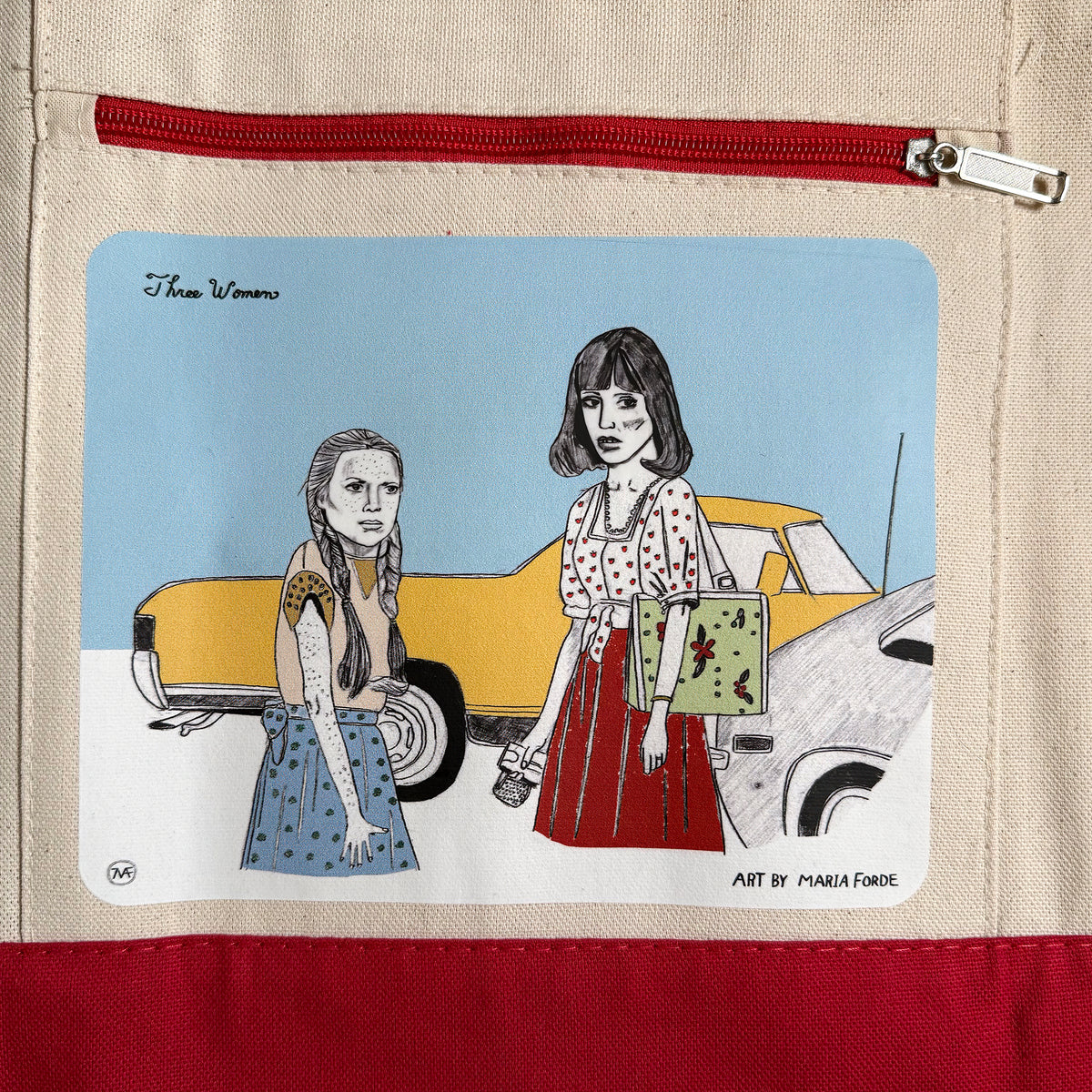 3 Women Zipper Tote Bag