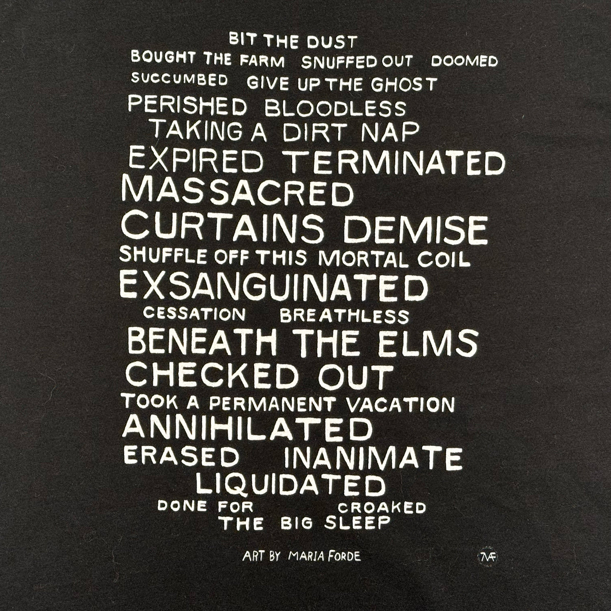 Death Text T-Shirt