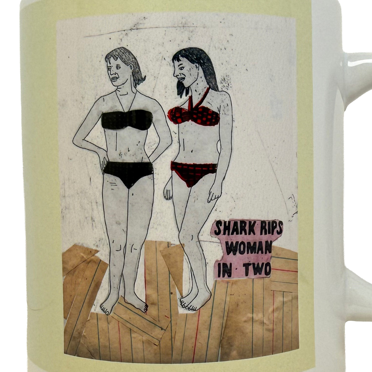 Shark Rips Woman in Two Mug