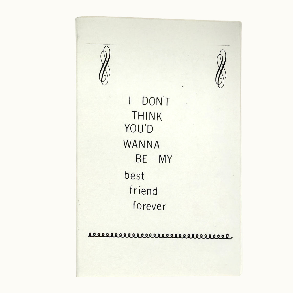 I Don't Think You'd Wanna Be my BFF