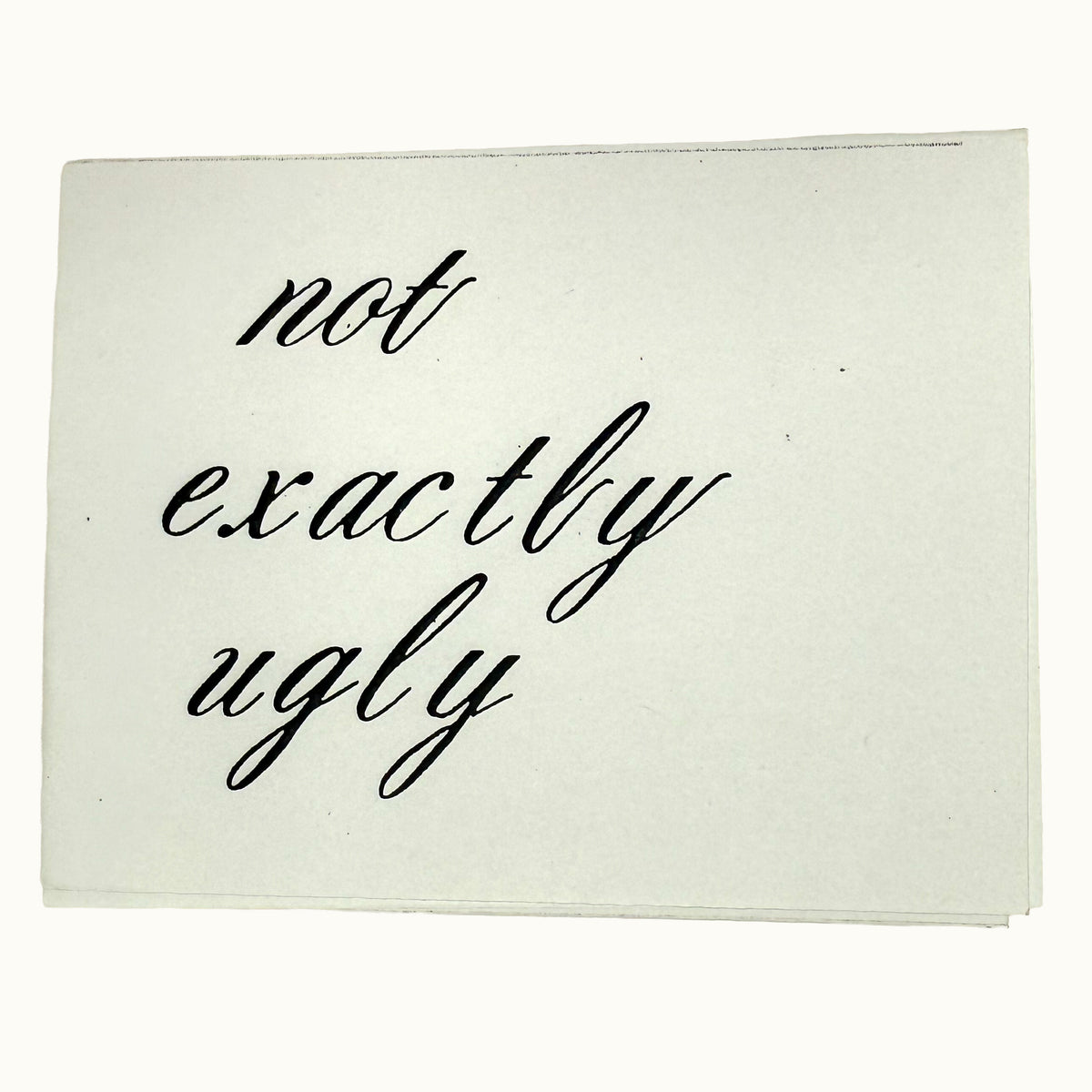 Not Exactly Ugly