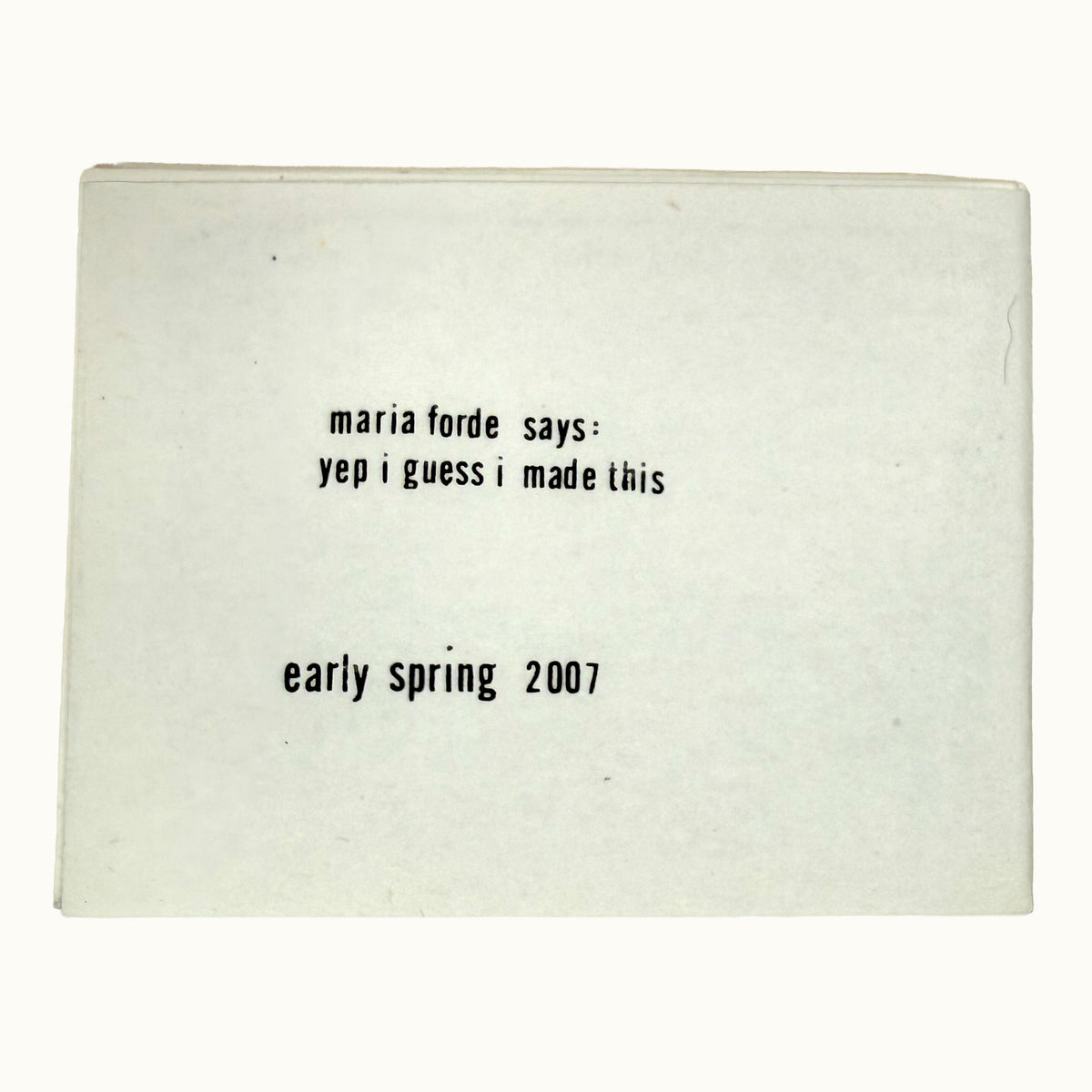 A Teeny Booklet About my Pop